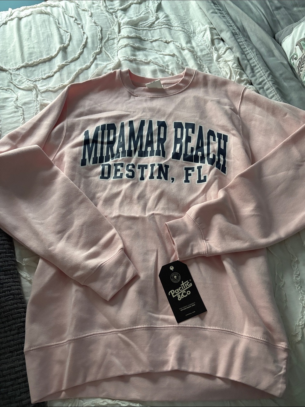Pink 'Miramar Beach Destin, FL' Crewneck Sweatshirt